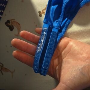 Victoria's secret Brazilian panty satin with rhinestones